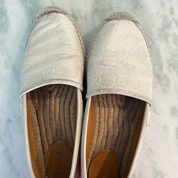 GUCCI GG CANVAS & LEATHER ESPADRILLE - Picture 9 of 12